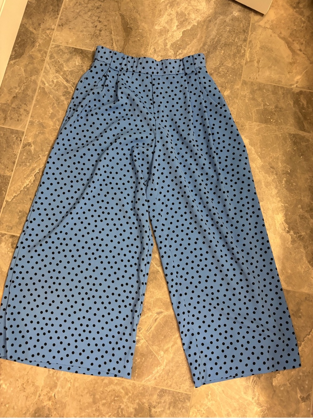 zara polka dot pants